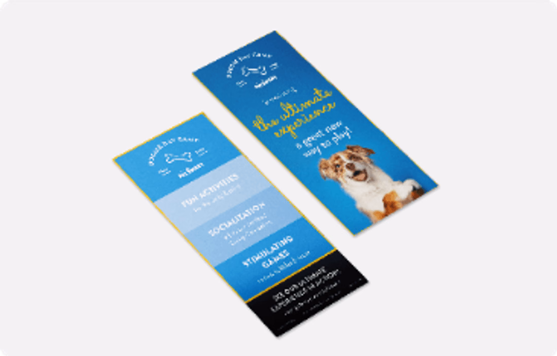 PetSmart Doggie Day Camp - Paw Report Inserts & Collateral Mockup